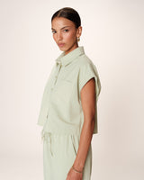 Short cotton shirt menthe Rise_13228