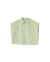 Short cotton shirt menthe Rise_13228