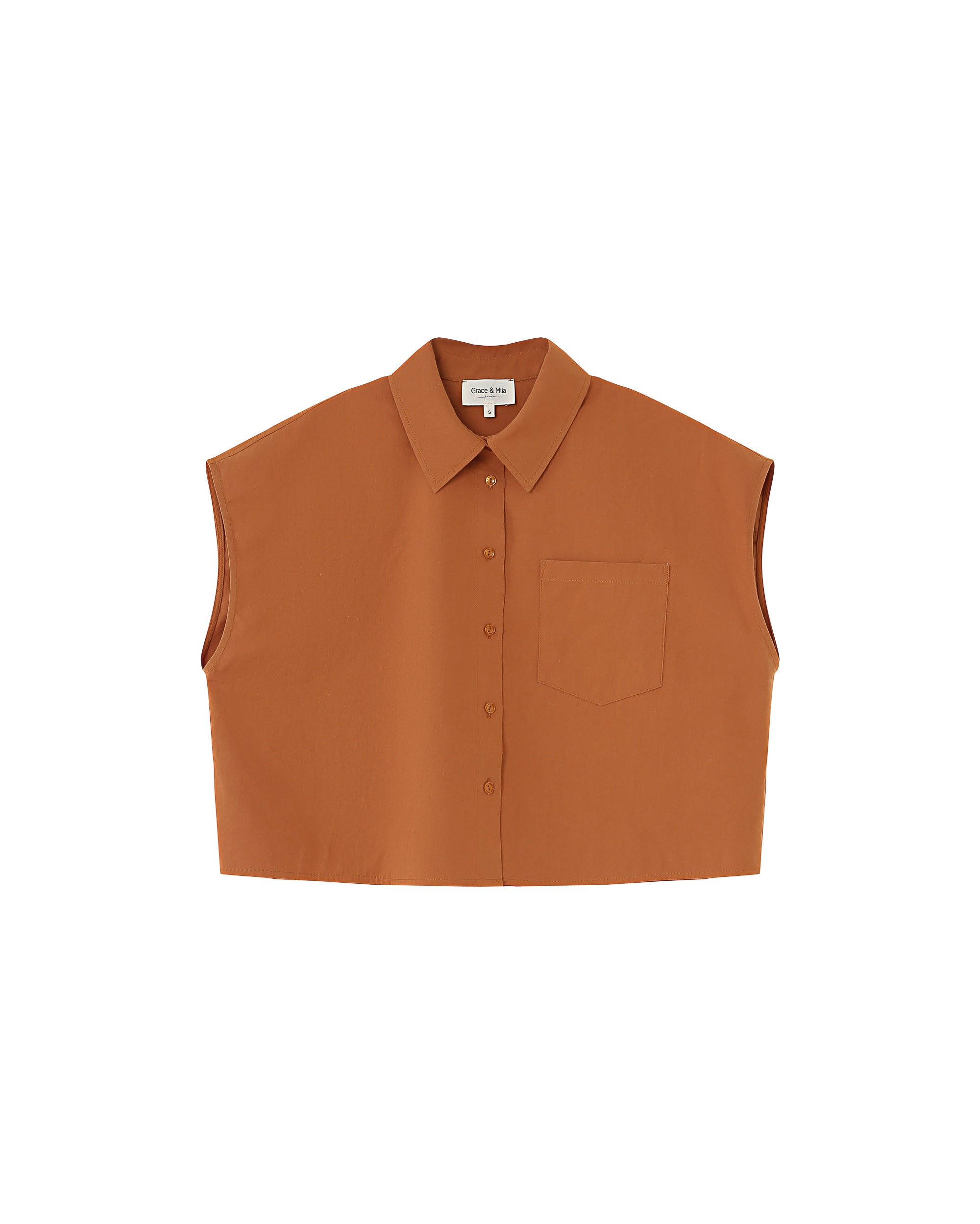 Short cotton shirt terre Rise_13228