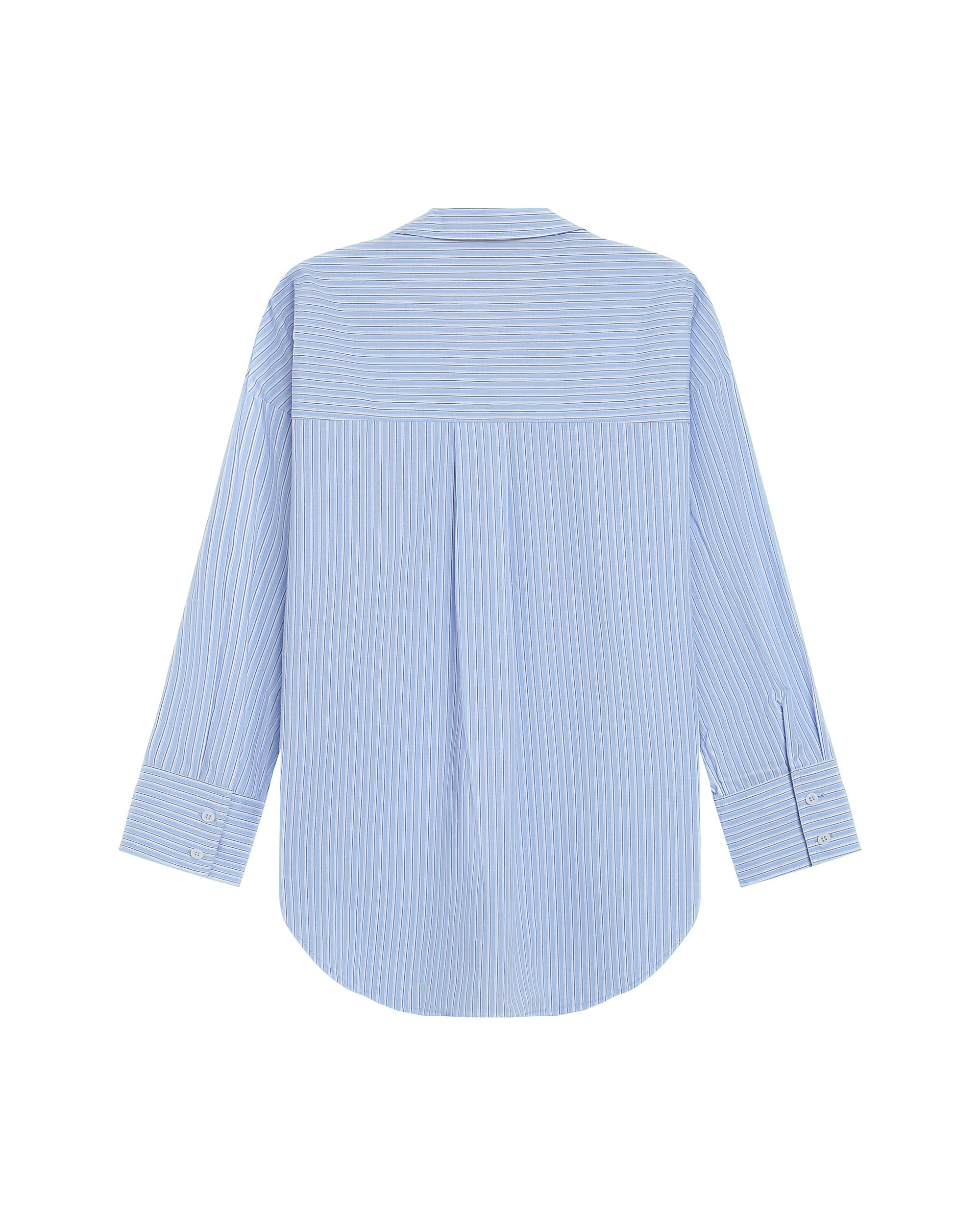 Chemise oversize rayee bleu Riviere