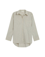 Chemise oversize rayee ecru Riviere