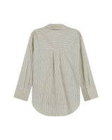 Chemise oversize rayee ecru Riviere