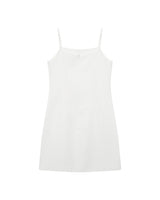 Robe courte encolure carree ecru Rivoli