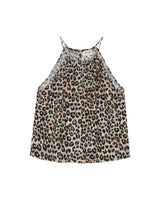 Top imprimé leopard beige Robb