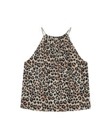 Top imprimé leopard beige Robb