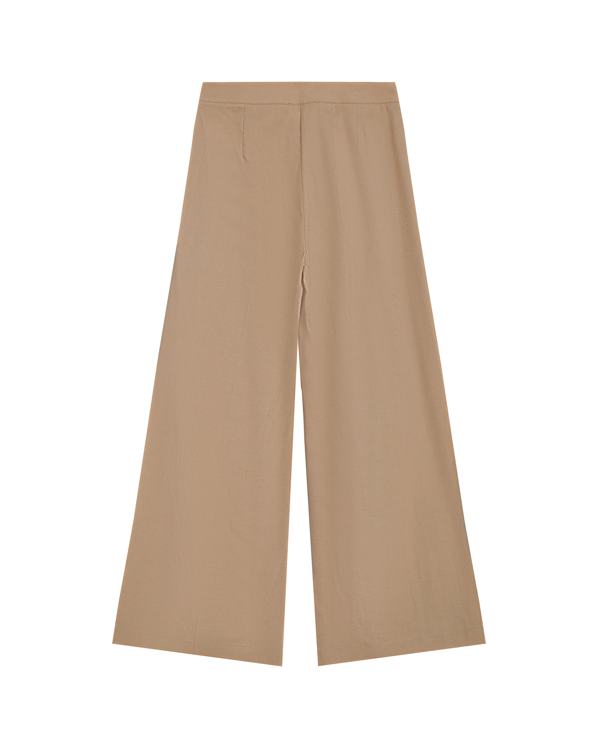 Pantalon droit en lin beige Robin