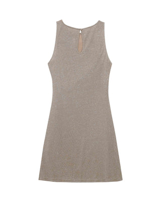 ROBE COURTE TAUPE ROLLING