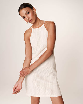 ROBE COURTE ECRU ROMANTIQUE