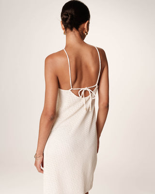 ROBE COURTE ECRU ROMANTIQUE