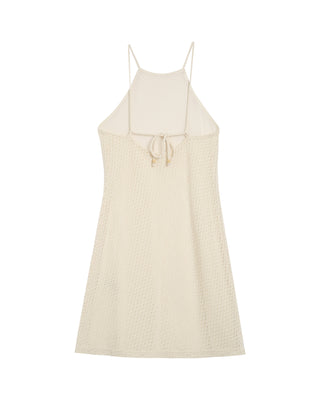 ROBE COURTE ECRU ROMANTIQUE