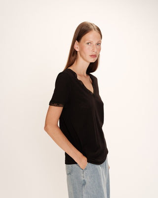 T-SHIRT NOIR ROME