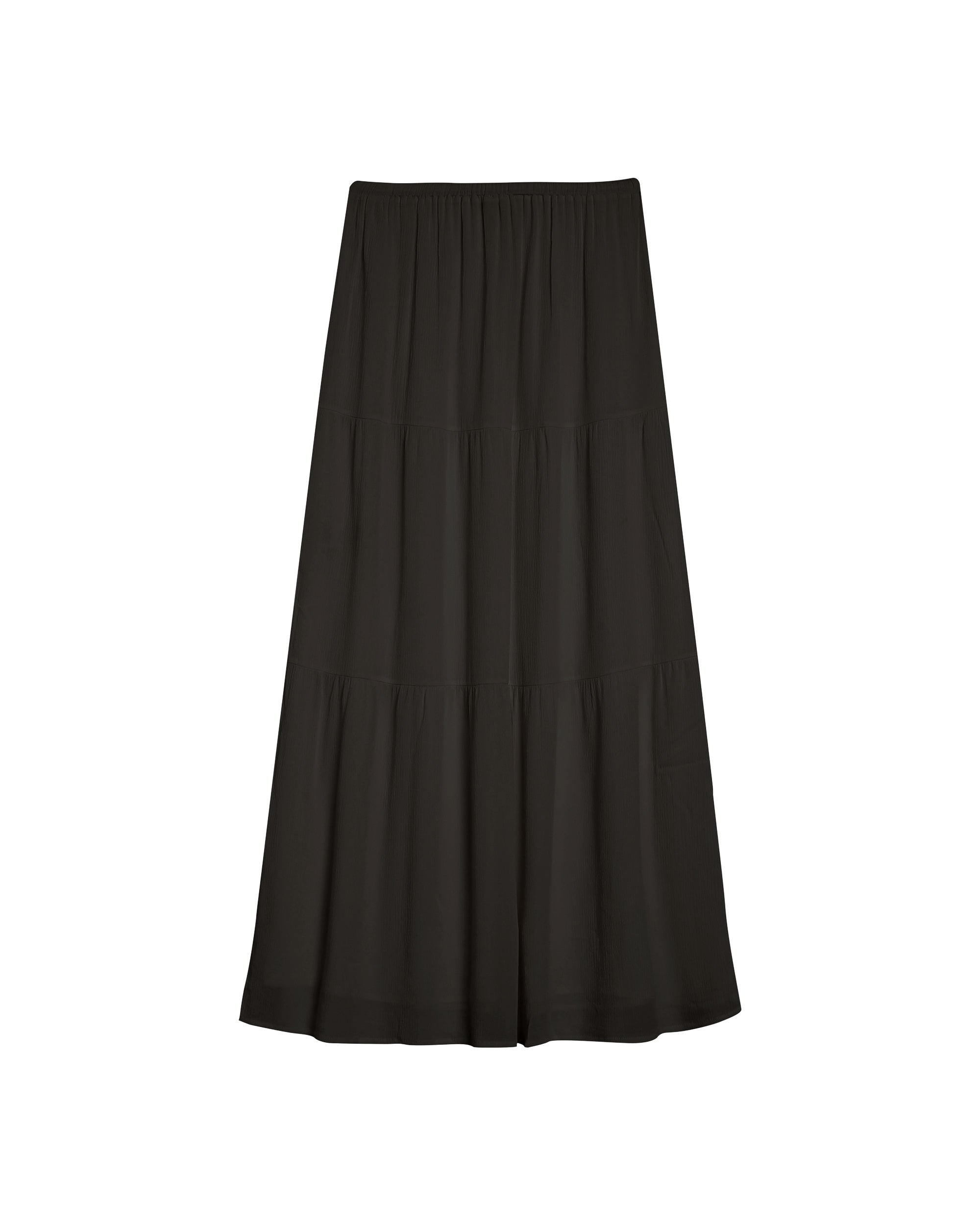 Jupe longue fluide anthracite Ronsard