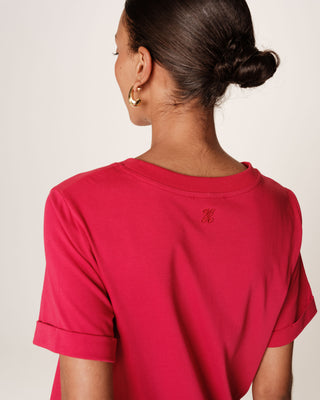 ROBE MI-LONGUE CERISE ROSALIE