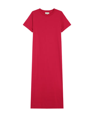 ROBE MI-LONGUE CERISE ROSALIE