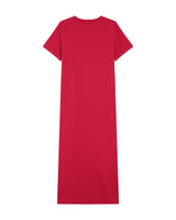 Robe t-shirt longue cerise Rosalie