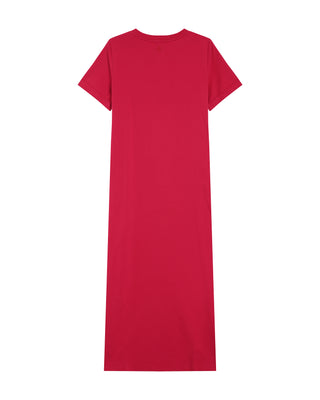 ROBE MI-LONGUE CERISE ROSALIE