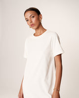Robe t-shirt longue ecru Rosalie