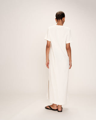ROBE MI-LONGUE ECRU ROSALIE