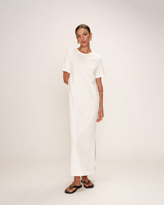 ROBE MI-LONGUE ECRU ROSALIE