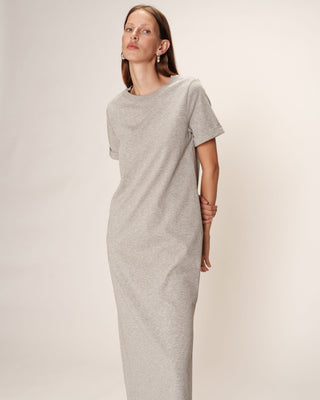 ROBE MI-LONGUE GRIS ROSALIE