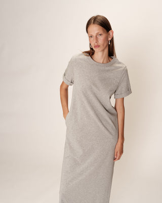 ROBE MI-LONGUE GRIS ROSALIE