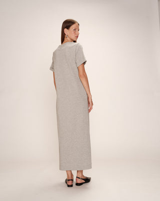 ROBE MI-LONGUE GRIS ROSALIE
