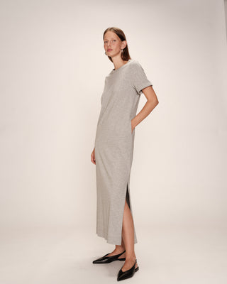 ROBE MI-LONGUE GRIS ROSALIE