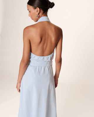 ROBE LONGUE BLEU ROSAMOUR