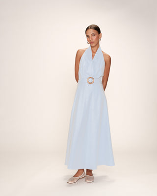 ROBE LONGUE BLEU ROSAMOUR