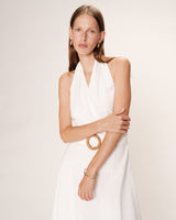 Robe longue dos nu ecru Rosamour