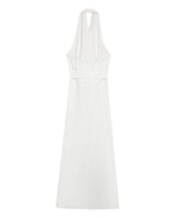 Robe longue dos nu ecru Rosamour
