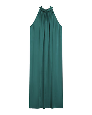 ROBE MI-LONGUE EMERAUDE ROSE