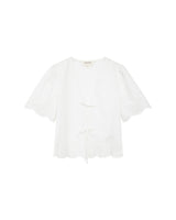 Eyelet embroidered blouse ecru Rosie