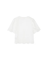 Eyelet embroidered blouse ecru Rosie