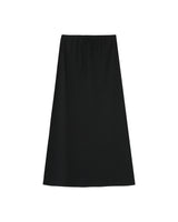 Long linen & cotton skirt black Rousse_13225