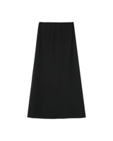 Long linen & cotton skirt black Rousse_13225
