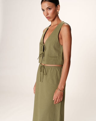 JUPE VERT ROUSSE