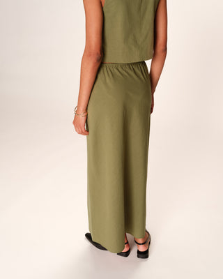 JUPE VERT ROUSSE