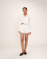 Oversized short shirt ecru Roxane_13215