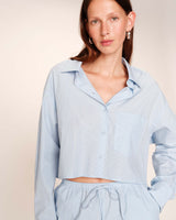 Oversized short shirt stripes Roxane_13215