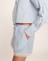 Oversized short shirt stripes Roxane_13215