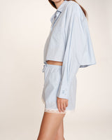 Oversized short shirt stripes Roxane_13215