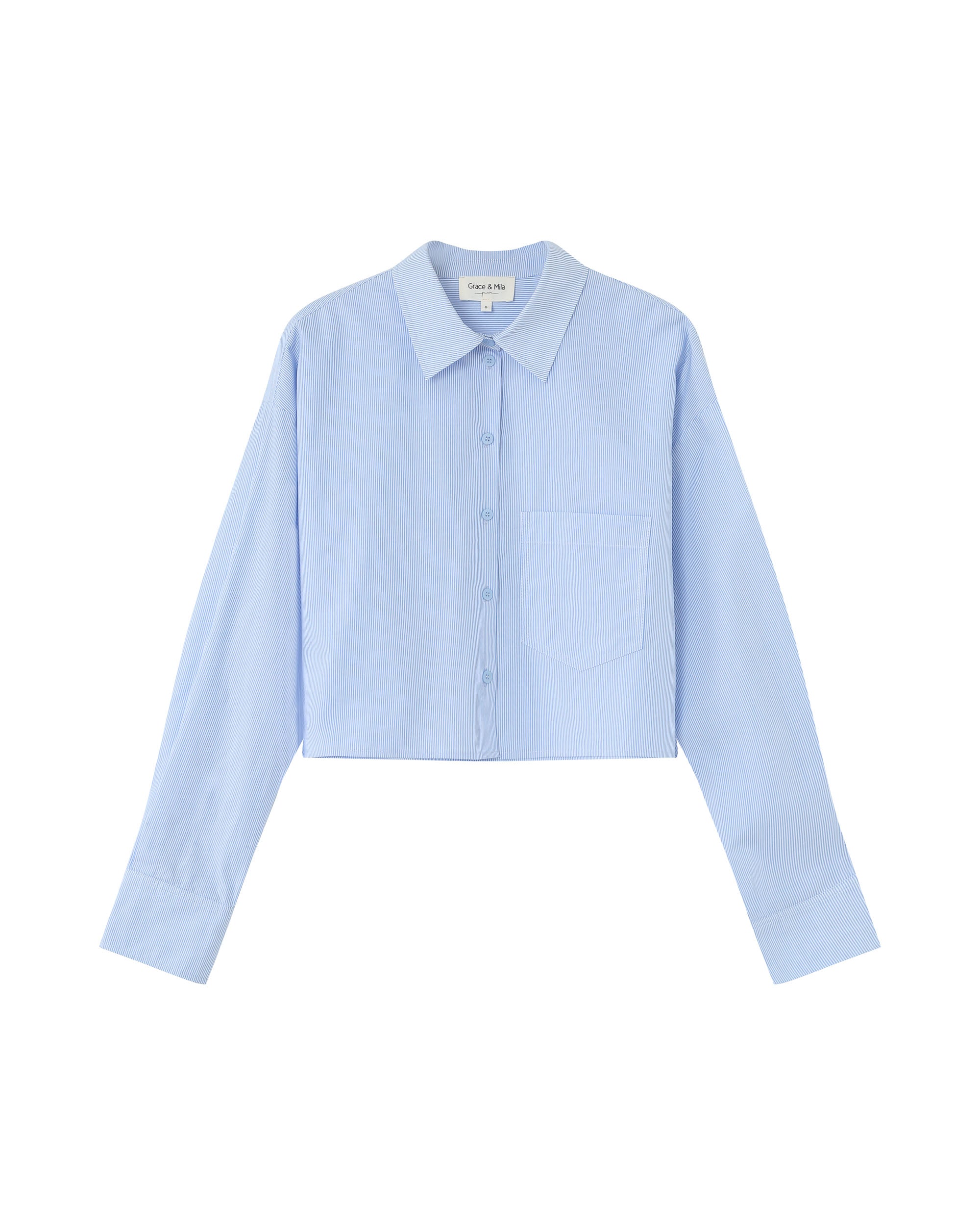 Oversized short shirt stripes Roxane_13215