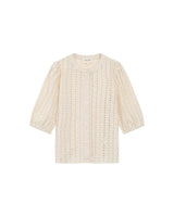 Eyelet embroidered blouse ecru Royale