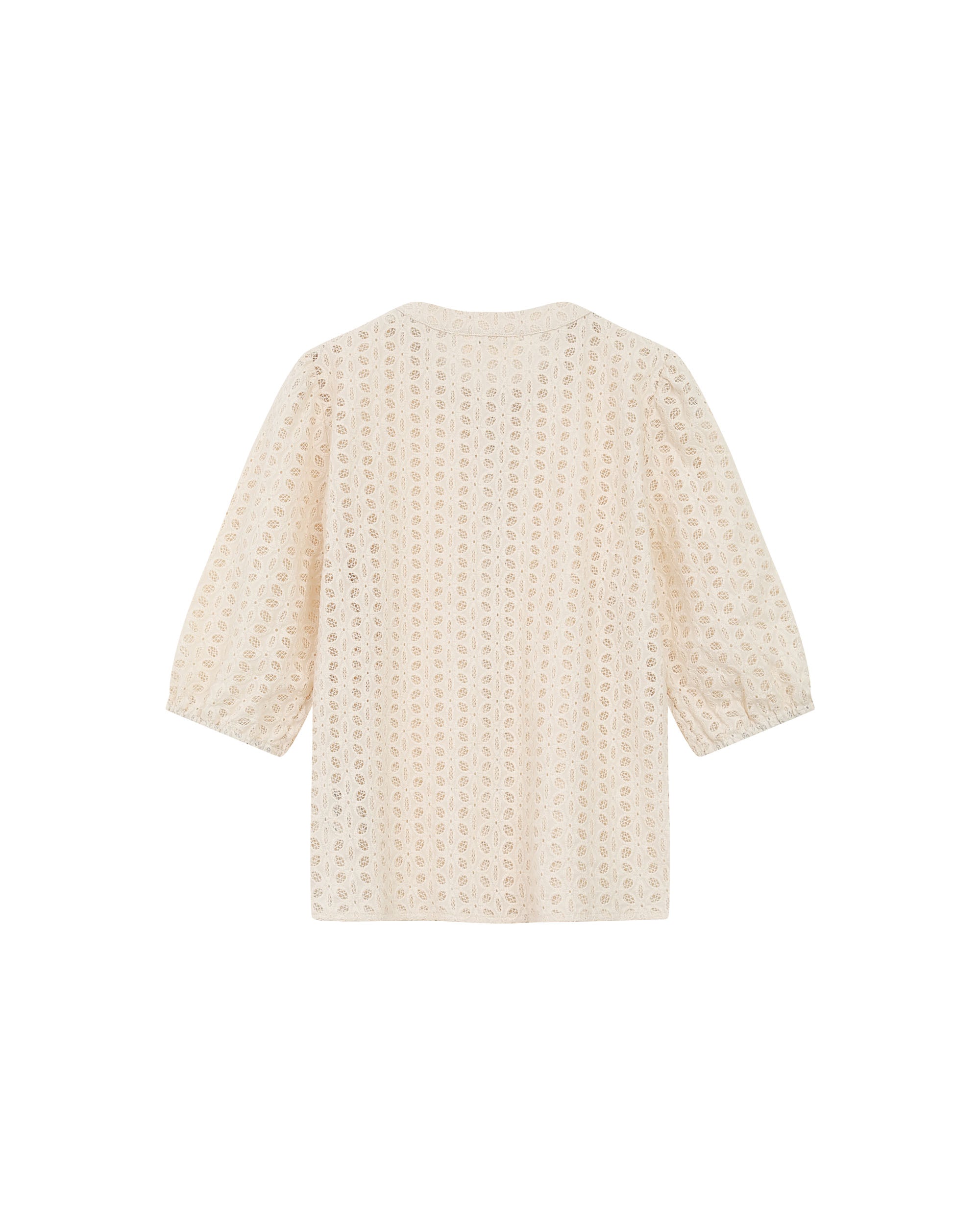 Eyelet embroidered blouse ecru Royale