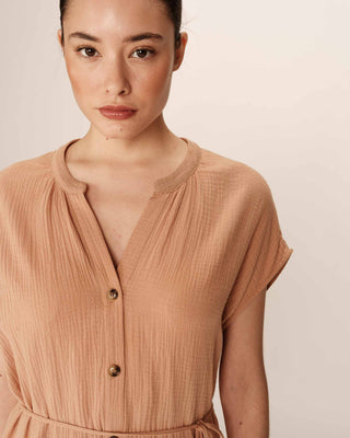 SHORT DRESS CAMEL DRESS