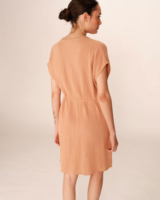 SHORT DRESS CAMEL DRESS