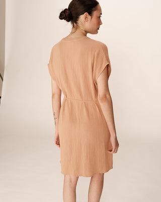 ROBE COURTE CAMEL ROZANA
