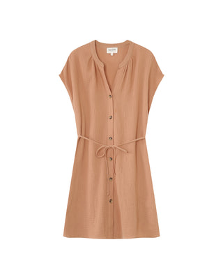 ROBE COURTE CAMEL ROZANA