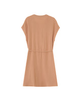 Robe courte en coton camel Rozana